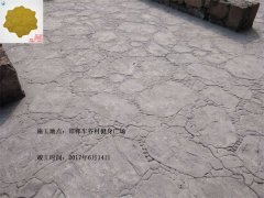 邯郸车谷村压模压花地坪